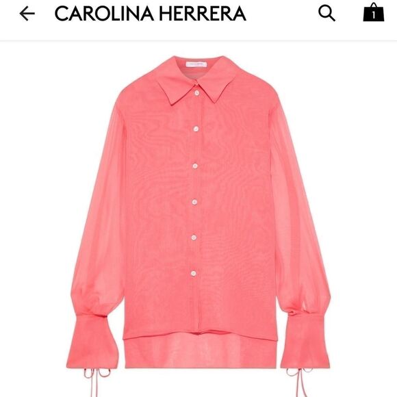 Carolina Hererra   unic rare  find blouse, REASONABLE offers accepted - Picture 1 of 16